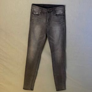 KUT from the Kloth heig rise toothpick skinny gray jeans size 6